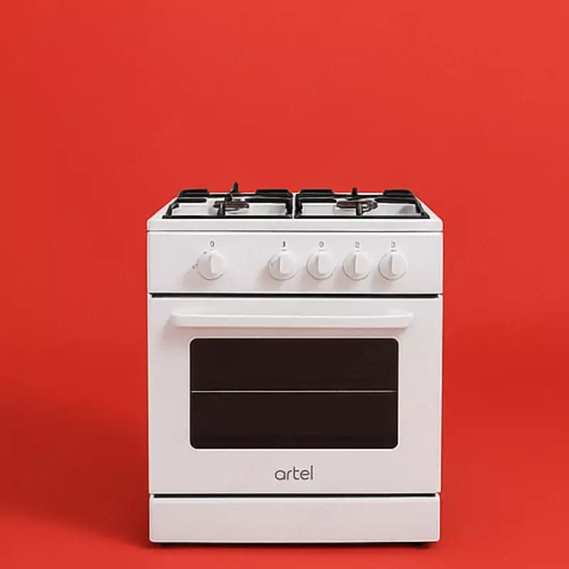 Газовая плита "ARTEL" Apetito 01-G V1,65 л, с ГК в духовом шкафу (Белая)