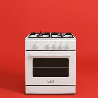 Газовая плита ARTEL Apetito 01-G V1 65 л  с ГК в духовом шкафу (Белая)
