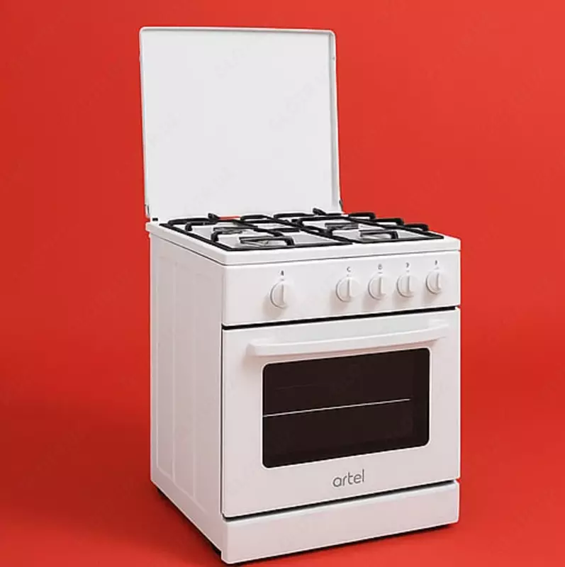 Газовая плита "ARTEL" Apetito 01-G V1,65 л, с ГК в духовом шкафу (Белая)