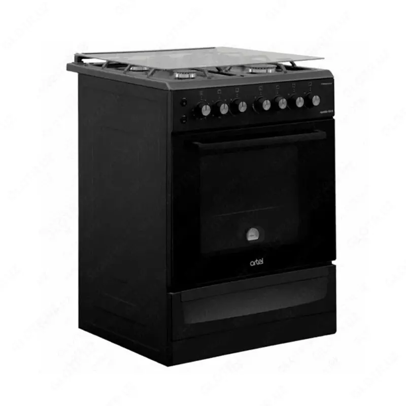 Газовая плита "ARTEL" Apetito 01G GР, CHU Classic, 65 л, электроподжиг (Черная/матовая)