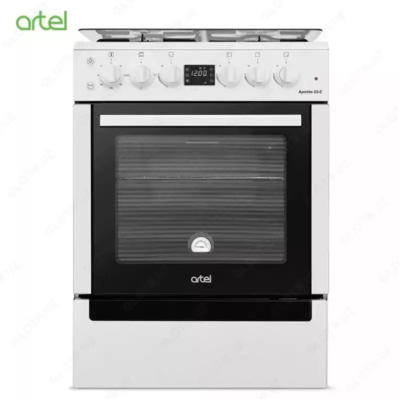 Комбинированная плита "ARTEL" Apetito 03-E, 65 л, термостат, г/к, цифровой таймер (Белая)