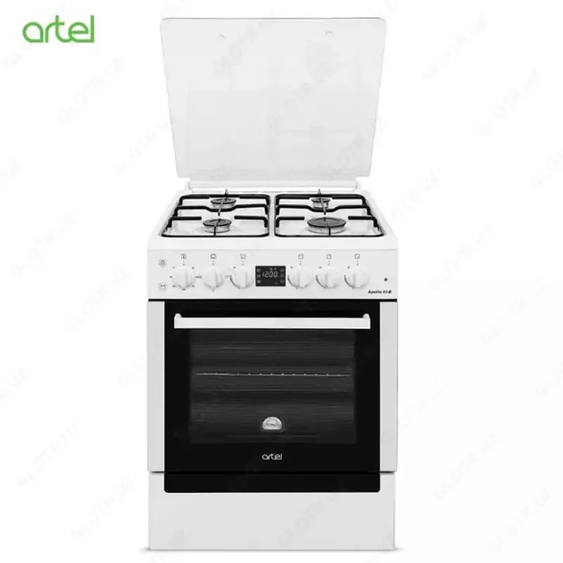 Комбинированная плита "ARTEL" Apetito 03-E, 65 л, термостат, г/к, цифровой таймер (Белая)