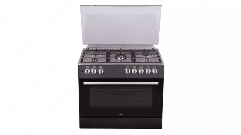  Газовая плита ARTEL Apetito F-90G  106 л  электроподжиг  г/к (Черная) - 