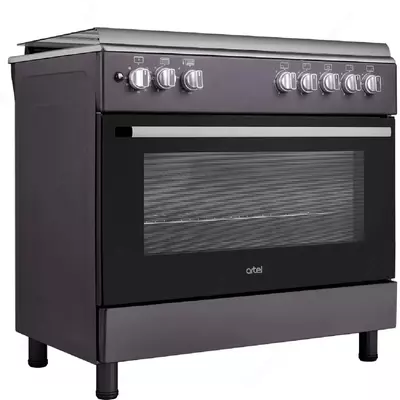 Газовая плита "ARTEL" Apetito F-90G, 106 л, электроподжиг, г/к (Черная/матовая)