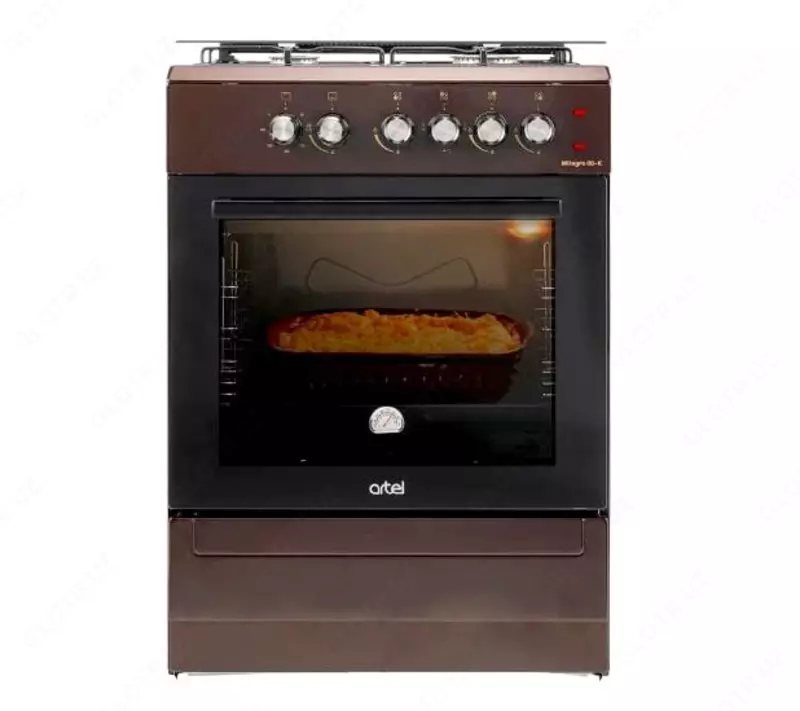 Kombinatsiyalangan pishirgich (3 gaz  1 elektr) ARTEL Milagro 00-K V1  65 l  pechda GC bilan (jigarrang)