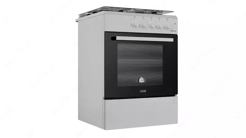 Комбинированная плита (3 газ,1 электро) "ARTEL" Milagro 00-G V1, 65 л, с ГК в духовом шкафу (Серая)