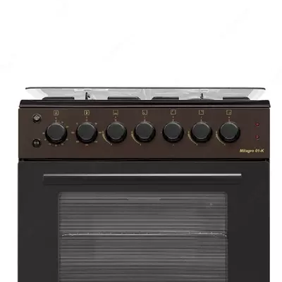 Kombinatsiyalangan pechka (3 gaz, 1 elektr) "ARTEL" Milagro 01-K V1, 65 l, pechda GC bilan, elektr olovli (jigarrang)