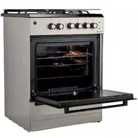  Kombinatsiyalangan pechka (3 gaz  1 elektr) ARTEL Milagro 01-K V1  65 l  pechda GC bilan  elektr olovli (kulrang) - 