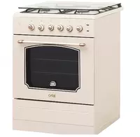 Kombinatsiyalangan pechka (3 gaz  1 elektr) ARTEL Milagro 01-K KP  65 l  issiq suv  elektr otash  panjara (bej/retro)