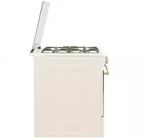  Kombinatsiyalangan pechka (3 gaz  1 elektr) ARTEL Milagro 01-K KP  65 l  issiq suv  elektr otash  panjara (bej/retro) Chakana savdo