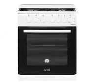 Kombinatsiyalangan pechka (3 gaz  1 elektr) ARTEL Milagro 01-K V1  65 l  pechda GC bilan  elektr ateşleme (Oq)