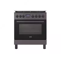 Комбинированная плита (4 газ  2 электро) ARTEL Milagro F-90Е  106 л  электроподжиг  гриль  г/к дух  цифровой таймер (Черная/матовая)