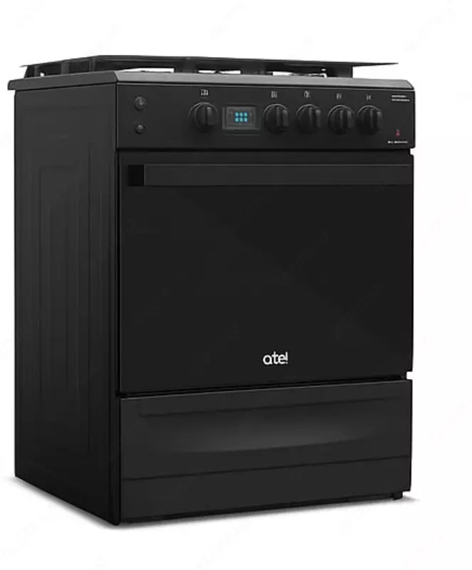 Комбинированная плита (электро-духовка) "ARTEL" Simfoniya 04-E, Step/Multi, 65 л, электроподжиг, гриль, г/к, цифровой таймер (Черная/матовая)