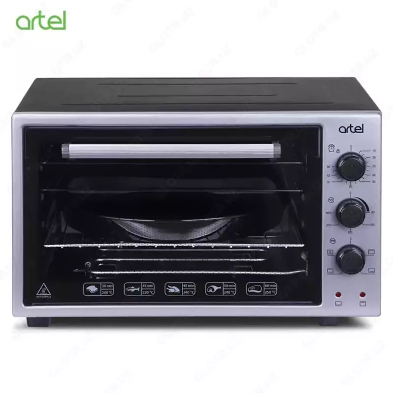 Mini pech "Artel" ART 3618 LUX, 36 l, 1400 Vt, t 300C, konveksiya, panjara (kulrang/qora)