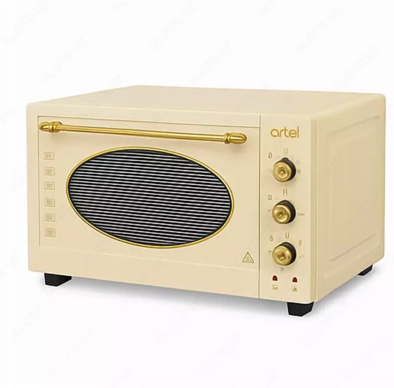  Мини духовая печь Artel ART 3618 LUX Retro  36 l  1400 Vt  t 300C  конвекция  гриль (Ассортимент) - 
