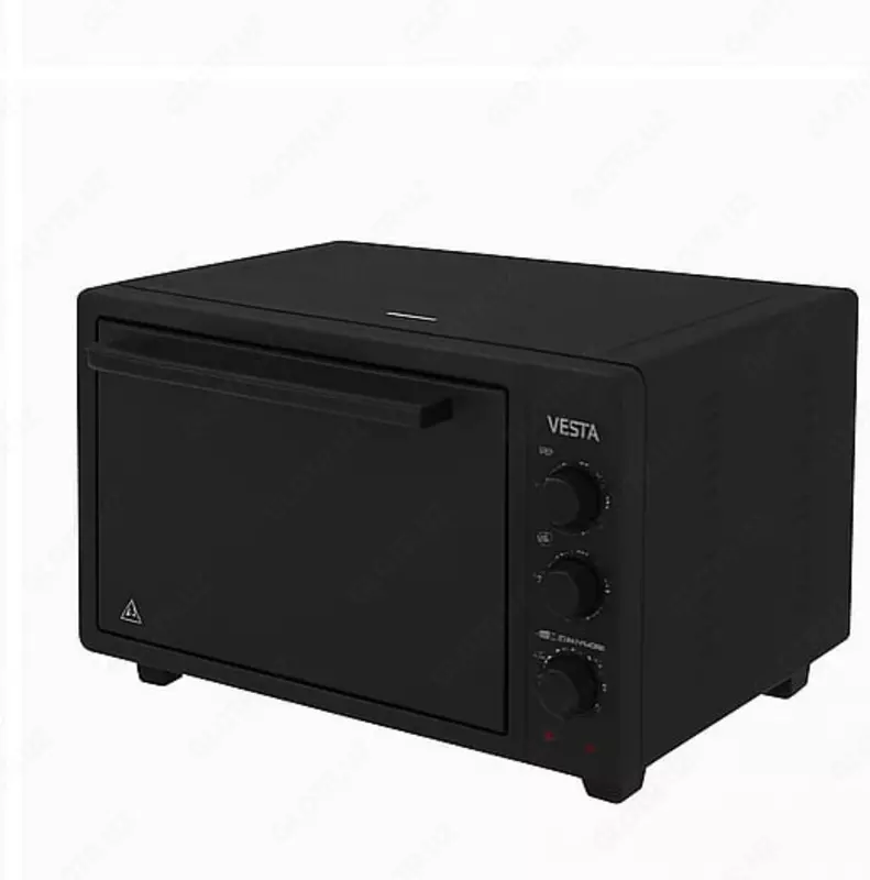 Мини духовая печь "VESTA" 4222, 42 л, 14600 Вт, t 300С, таймер (Черная/Шагрень)