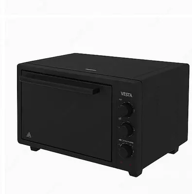 Мини духовая печь "VESTA" 4222, 42 л, 14600 Вт, t 300С, таймер (Черная/Шагрень)