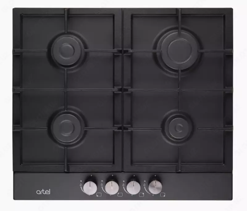 Встраиваемая варочная панель (газовая) "Artel" Classico A64-0420, 4 конф., электроподжиг (Черная)