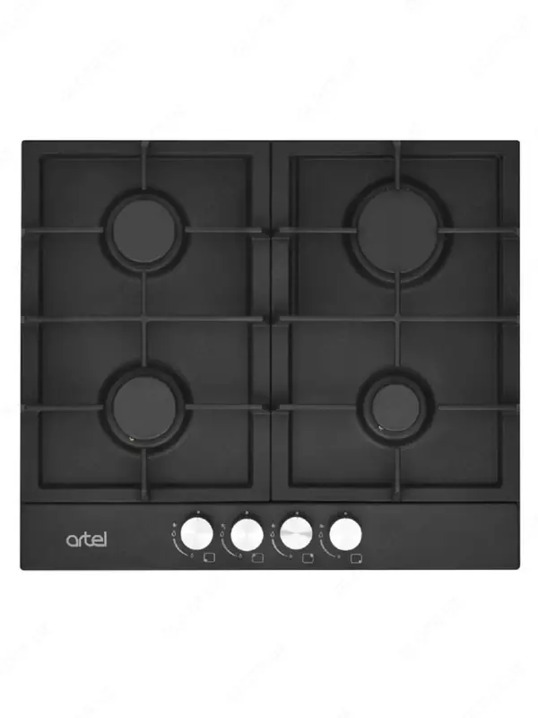 Встраиваемая варочная панель (газовая) Artel Classico V64-0430  4 конф.  электроподжиг (Черная)