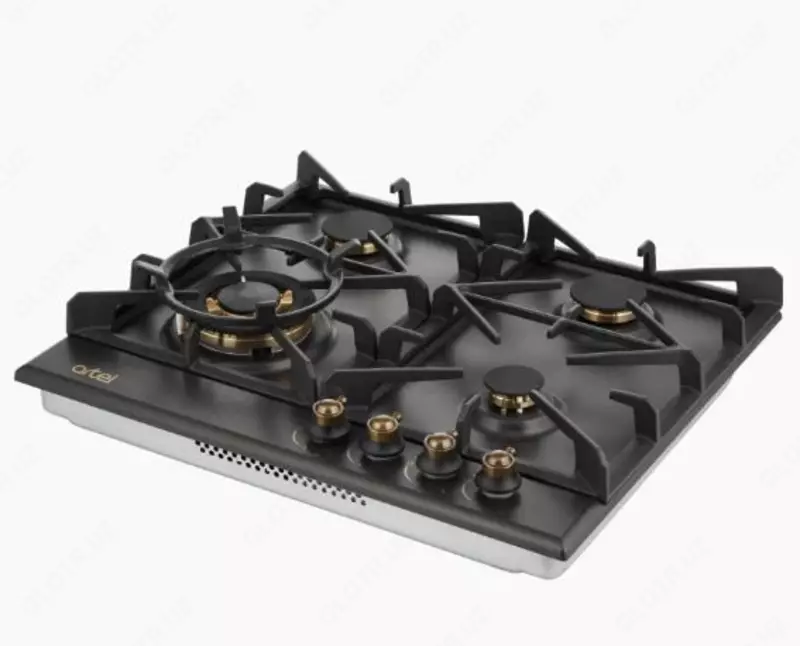  Встраиваемая варочная панель (газовая) Artel Retro  A64-1330  WOK  4 конф.  электроподжиг  г/к (Черная/медь) - 