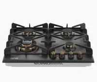   Встраиваемая варочная панель (газовая) Artel Retro  A64-1330  WOK  4 конф.  электроподжиг  г/к (Черная/медь)