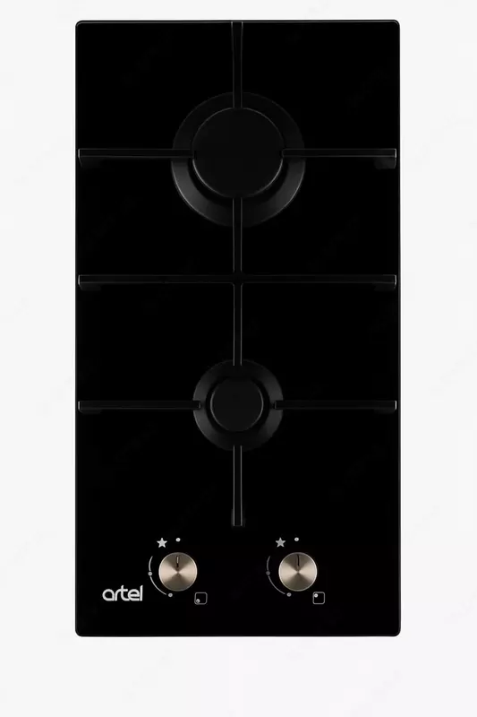 Встраиваемая варочная панель (газовая) "Artel" Premio A32-0720, 2 конф., электроподжиг (Черная)