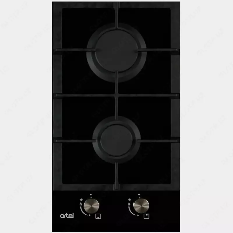 Встраиваемая варочная панель (газовая) "Artel" Premio A32-0720, 2 конф., электроподжиг (Черная)