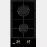  Ornatilgan plita (gazli) Artel Premio A32-0720  2 konf.  elektr ateşleme (Qora) - 