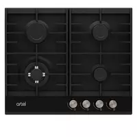 Встраиваемая варочная панель (газовая) Artel Premio A64-1730  WOK  4 конф.  электроподжиг  г/к (Черная)
