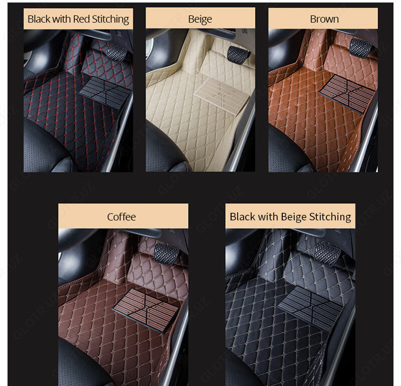 3D полики из экокожи для Volkswagen Tiguan/Tuareg/Terramont