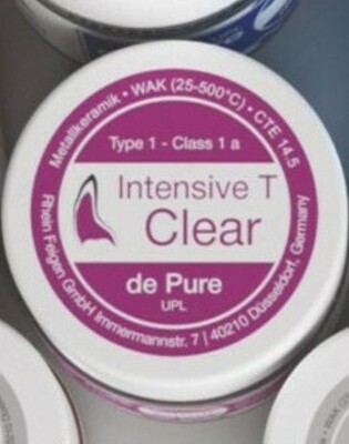 De Pure (INTENSIVE TRANSPA Clear 10gr) для пр-ва метало-керамических изделий