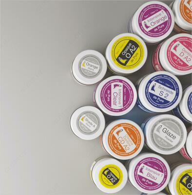 De Pure (INTENSIVE TRANSPA Clear 10gr) для пр-ва метало-керамических изделий - 180 000 сум / шт.