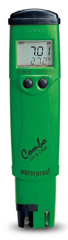 ORP metr/termometr cho'ntak suv o'tkazmaydigan "Hanna" HI 98120 (ORP/T) -1000 dan +1000 mV gacha