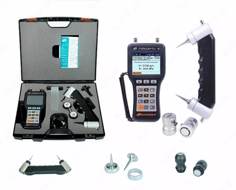 Дефектоскоп с визуализацией сигналов "ПУЛЬСАР"2.2" версия 3, ультразвуковой прибор для контроля прочности (поверхностное и сквозное прозвучивание)