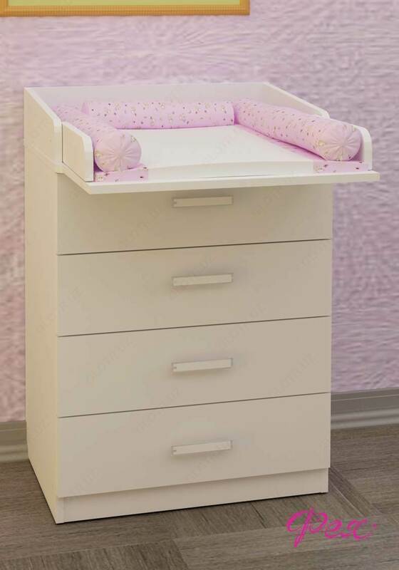  Комод для детской комнаты Фея 1560  белый - 