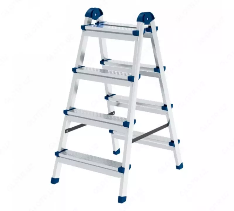 Стремянка двухсторонняя стальной профиль А2х4 Россия