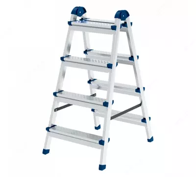 Стремянка двухсторонняя стальной профиль А2х4 Россия