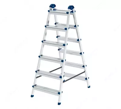 Стремянка двухсторонняя стальной профиль А2х6 Россия