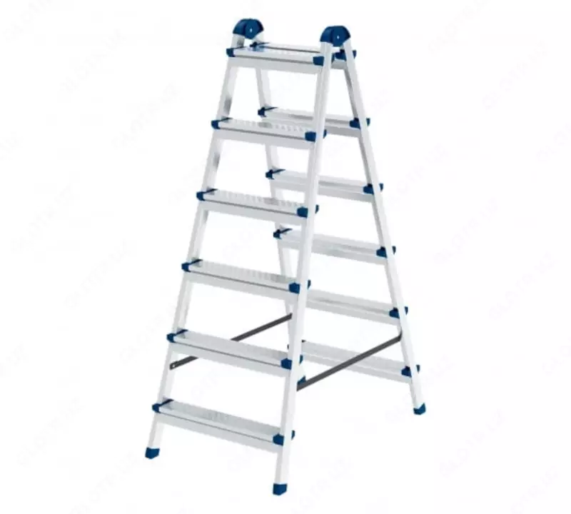 Стремянка двухсторонняя стальной профиль А2х6 Россия