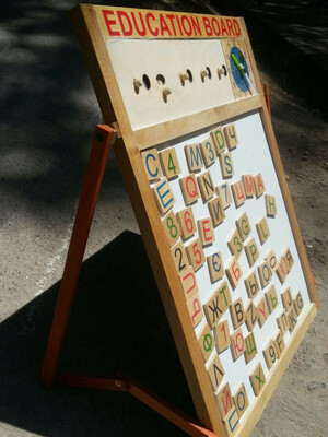 Детская доска с буквами . Двухстороняя . Магнитно-меловая - 100 000 сум / шт.