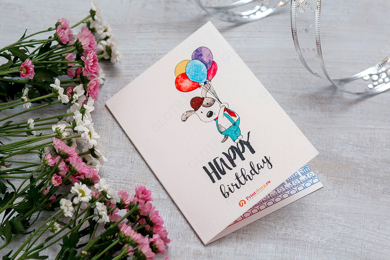 Печать открыток на цветы - по запросу