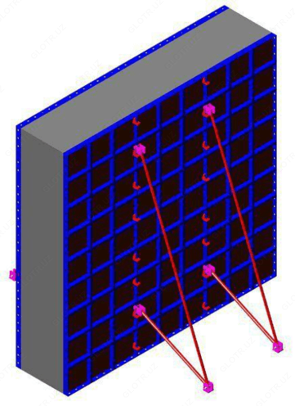  Ustun shaklidagi ishlov berish - Qurilish opalubkalari