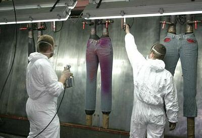 Услуга по покраске брюк - 50 000 сум