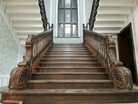 Деревянная лестница из сосны №4