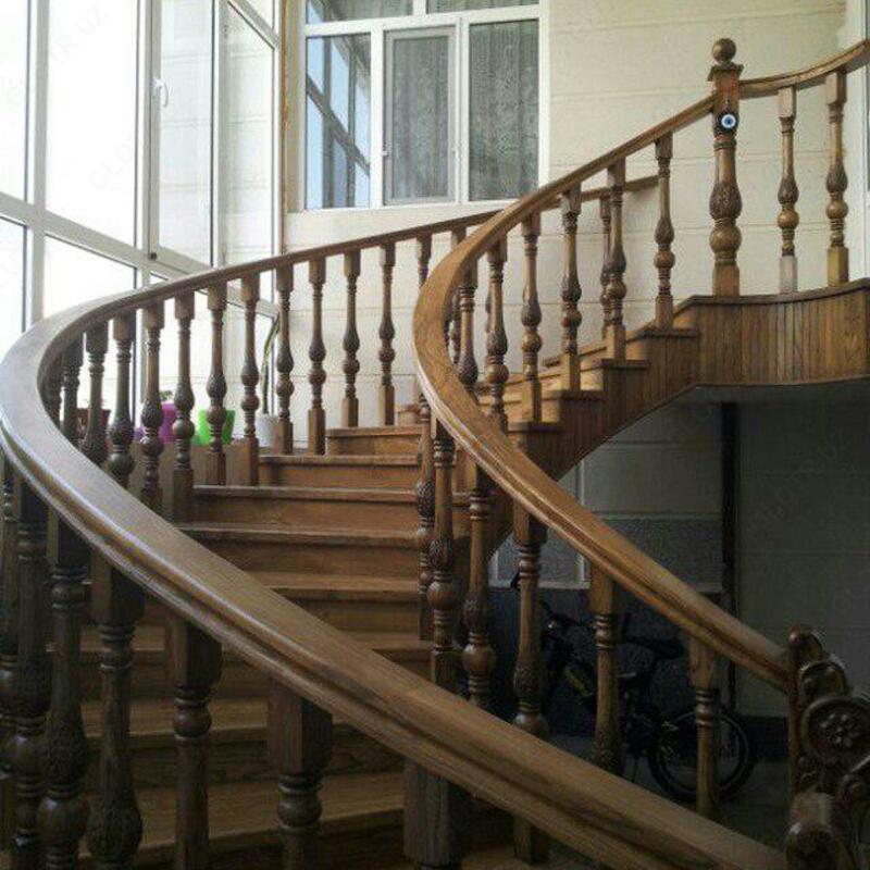 Деревянная лестница из сосны №5