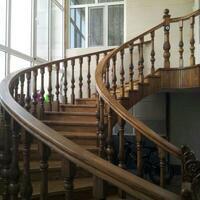 Деревянная лестница из сосны №5