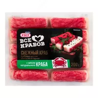  Qisqichbaqa tayoqchalari qor Qisqichbaqa  Vici (200 gr) - 