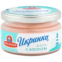 Икра деликатесная Икринка с копченым лососем Санта Бремор 160 г