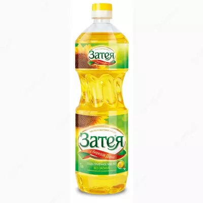 Qayta qilingan Затея kungaboqar yog'i, 1 l