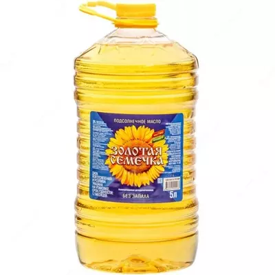 Kungaboqar yog'i "Золотая Семечка'" Oltin urug, 5 l